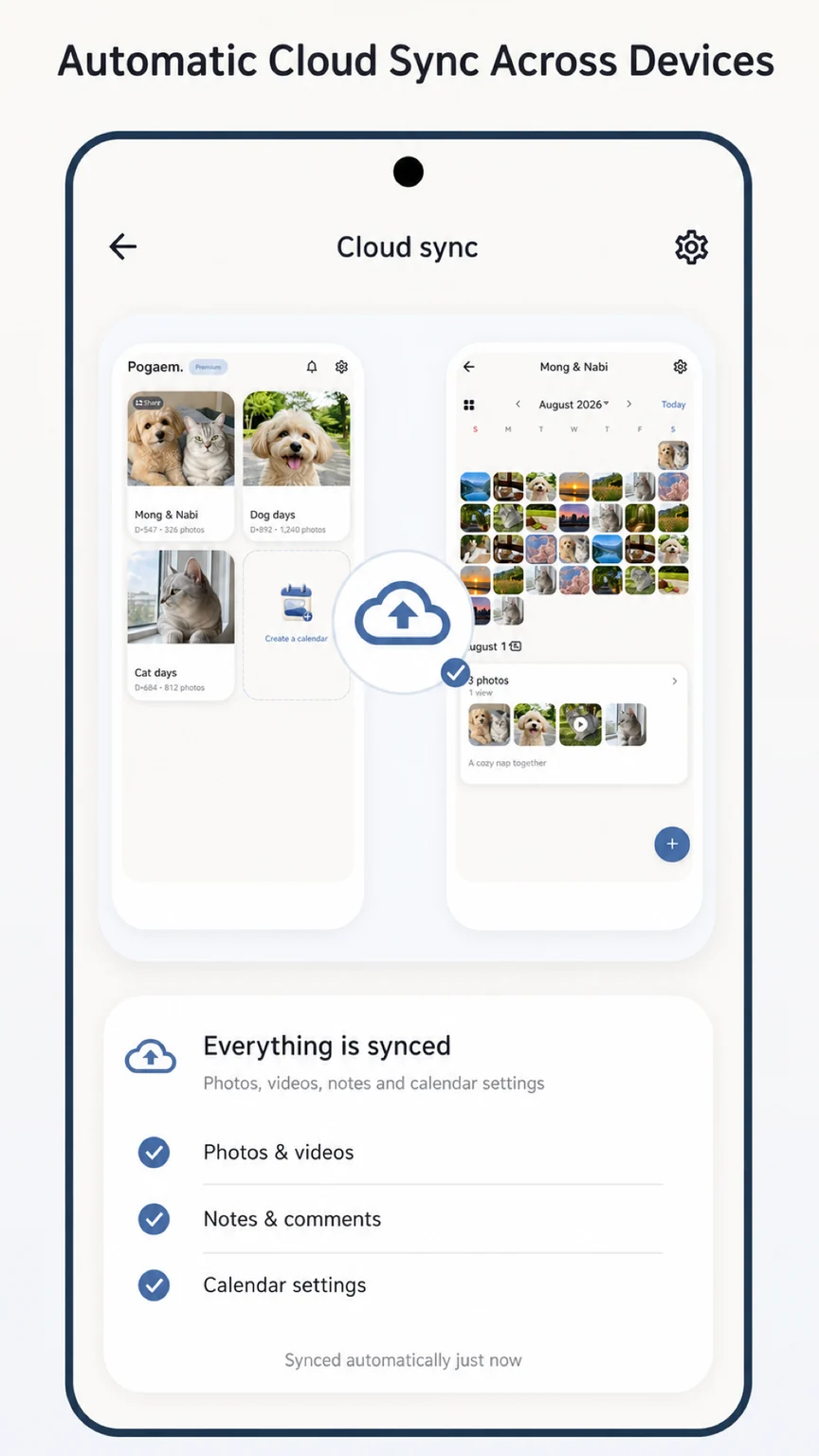 Automatic cloud sync